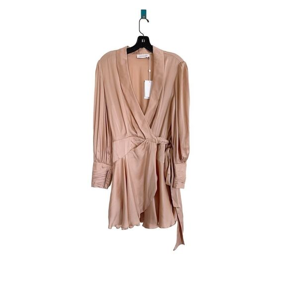 Zimmermann silk wrap mini dress crème size 2(AU12/US8) - Picture 4 of 7